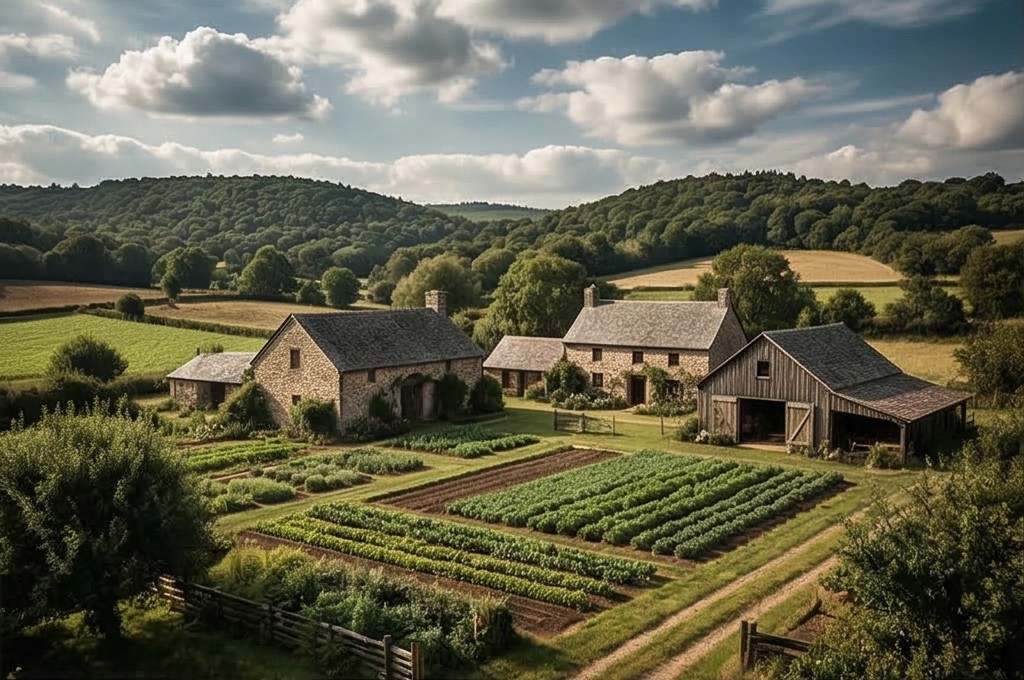 별꽃농장 평화로운 전경