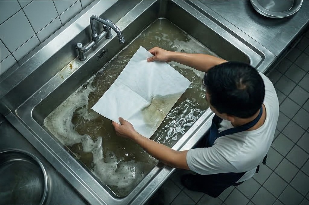 대형 싱크대 기름 흡착 패드