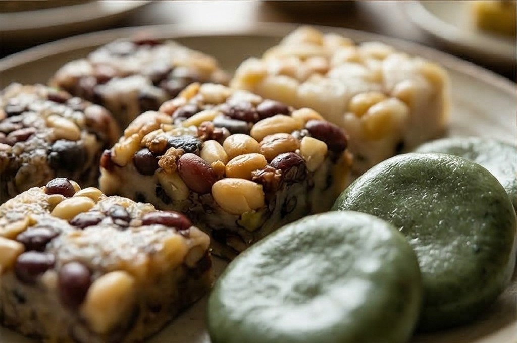 풍성한 유기농 재료 영양떡