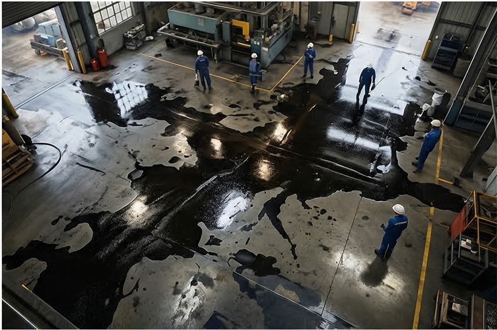 대규모 기름 유출 현장