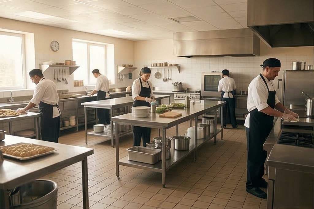 체계적으로 관리되는 주방 시스템