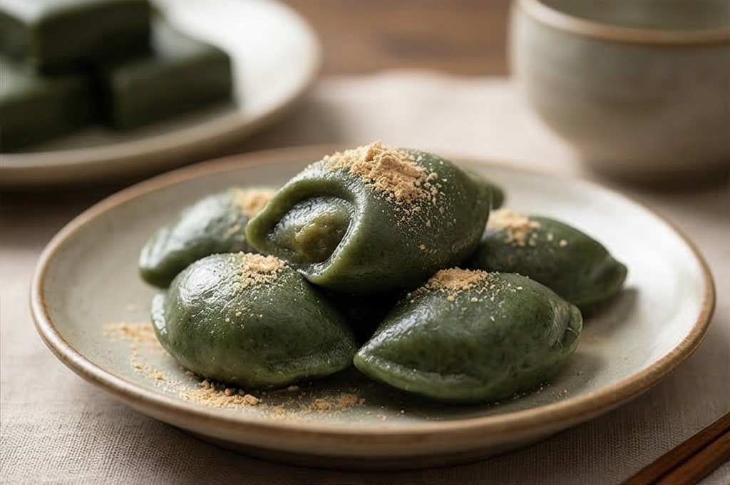 꽉 찬 속재료 모시송편