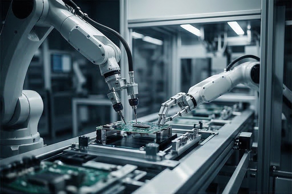 반도체 기판 정밀 로봇 작업