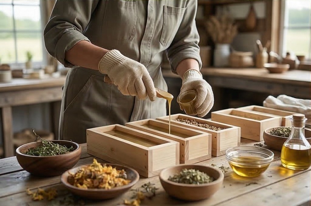 식물성 오일 비누 제조