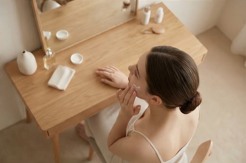 아침 스킨케어 시작