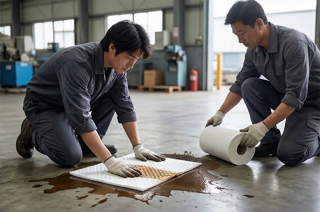 다양한 형태의 유흡착재 활용