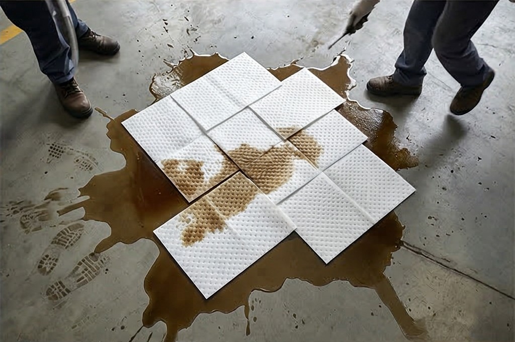 광범위한 기름 오염 제어