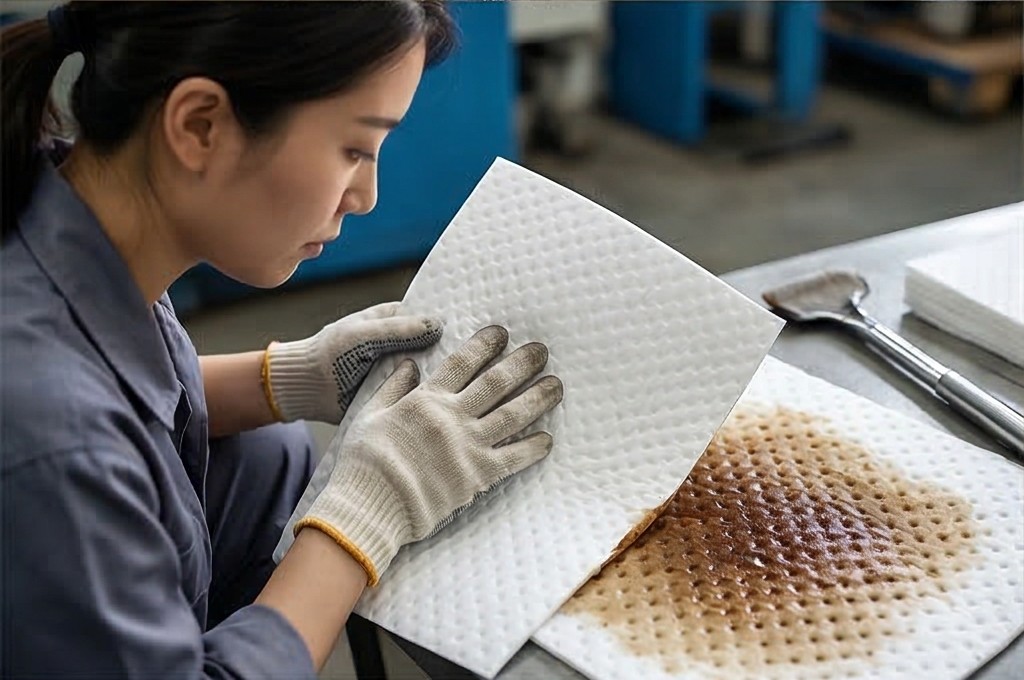 엠보형 패드 표면 구조