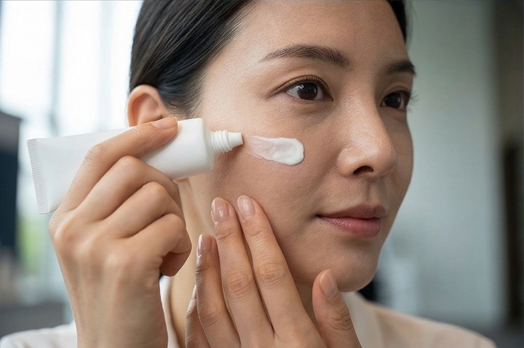 순한 선크림 도포