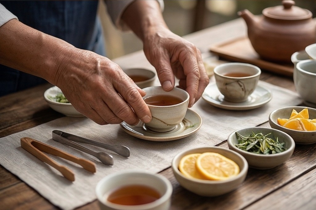 진심을 담아 건네는 차