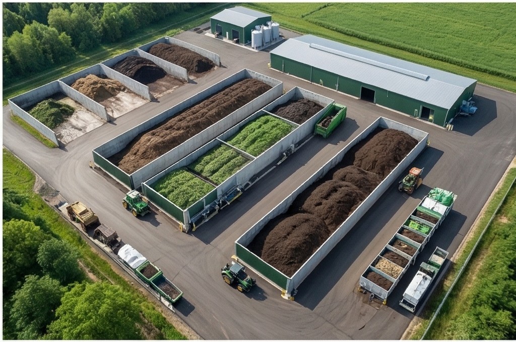대규모 퇴비화 생산 시설