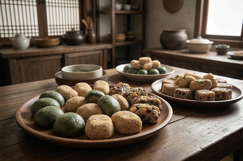 한옥에서 즐기는 떡 상차림