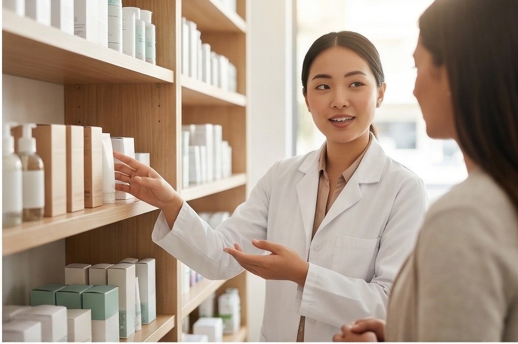 약사의 제품 추천 상담