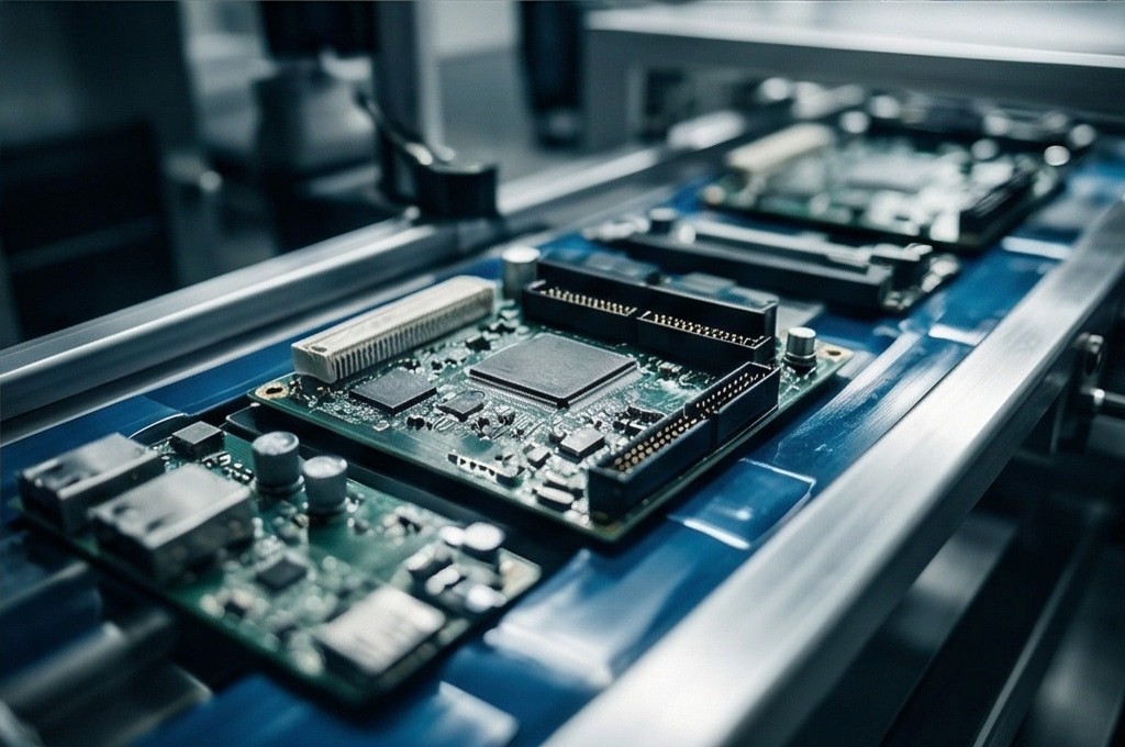 Precision Circuit Board Before Cleaning