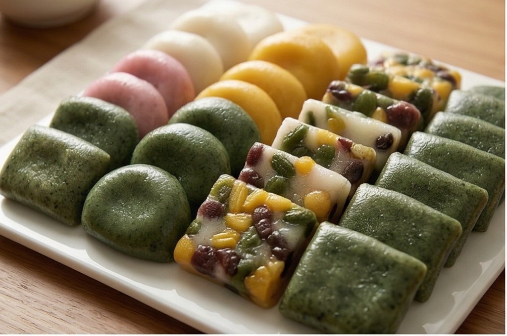 알록달록 온 가족 떡 간식