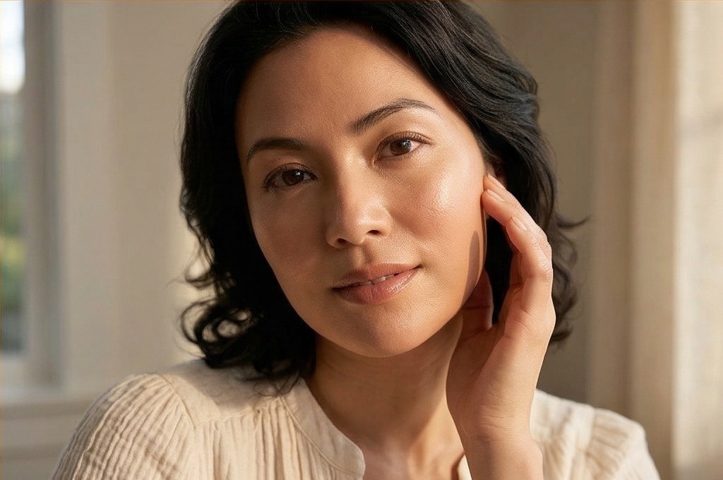 건강하고 맑은 피부 광채