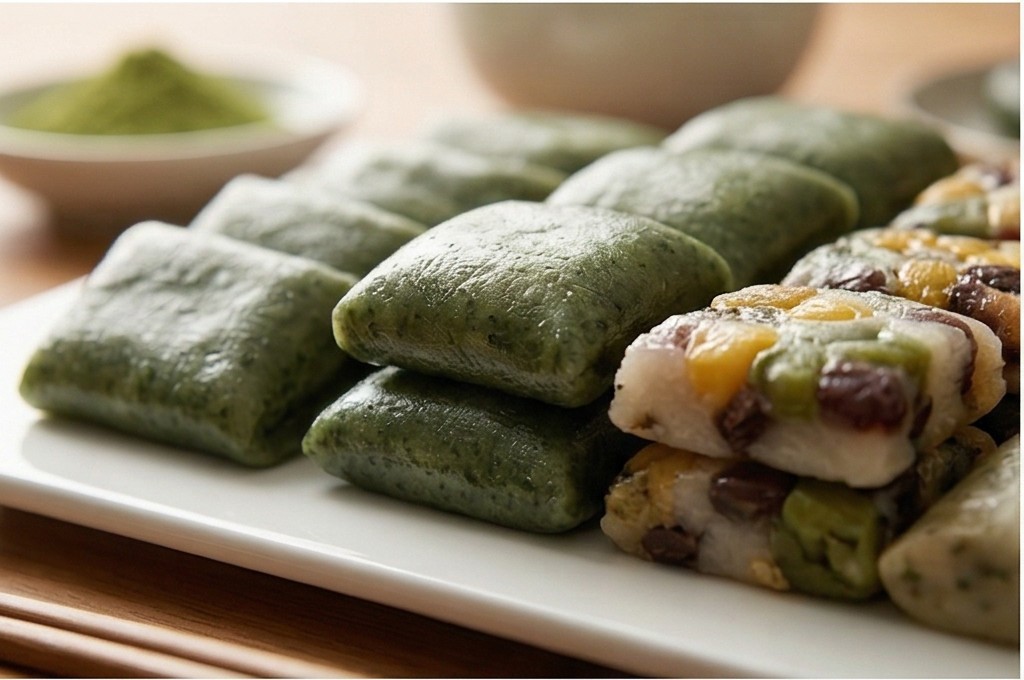 든든한 모시쑥갠떡과 영양떡