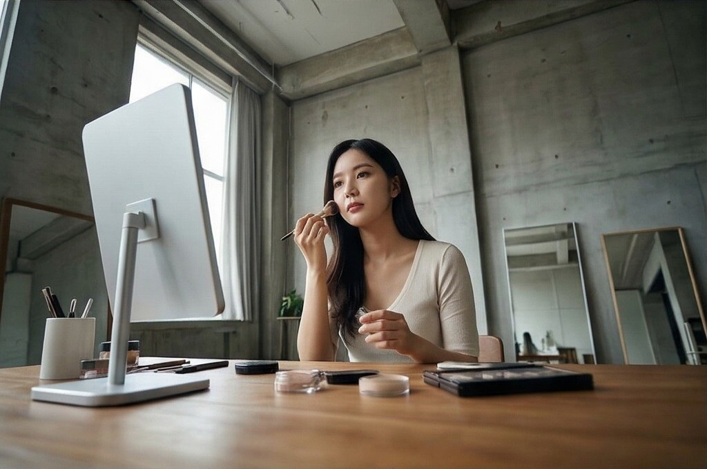 공들인 아침 메이크업