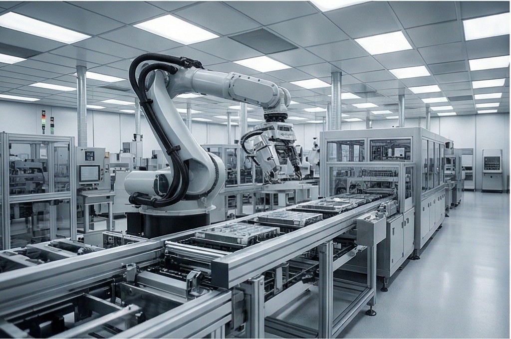 Futuristic Automated Cleaning Facility