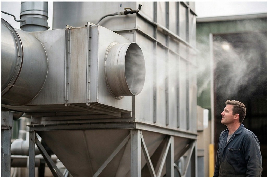 깨끗한 공기 배출 확인