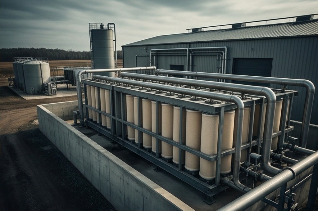 대형 필터 모듈 배관