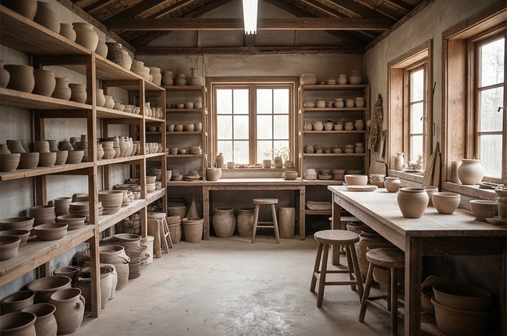 햇살 가득한 도자기 공방