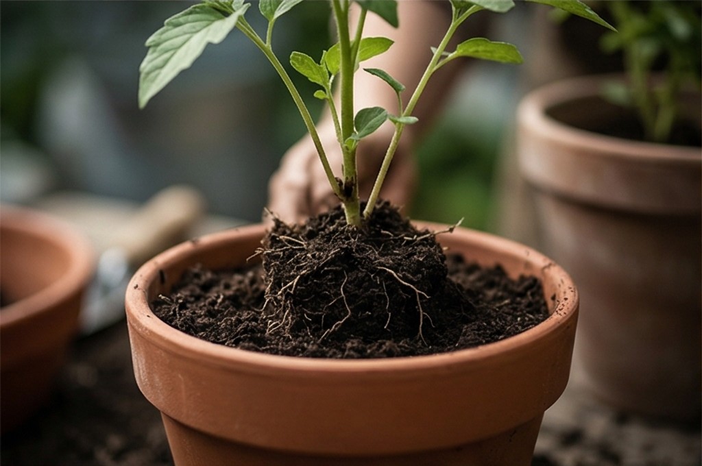 식물 심는 과정