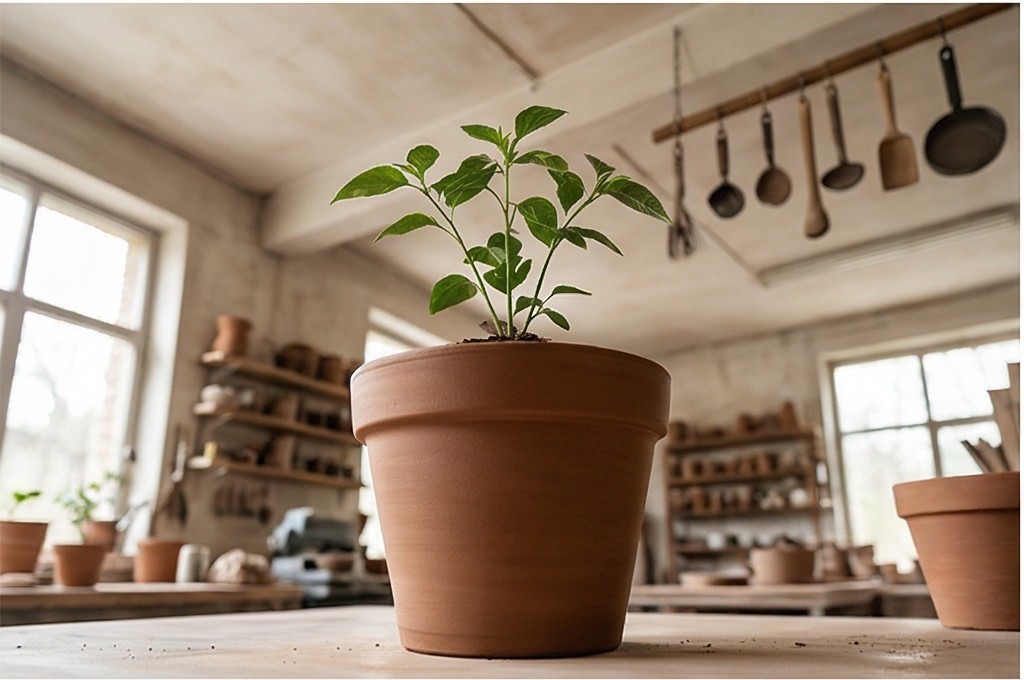 화분 속 초록 식물
