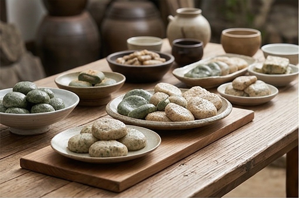 정성 가득한 전통 떡 상차림