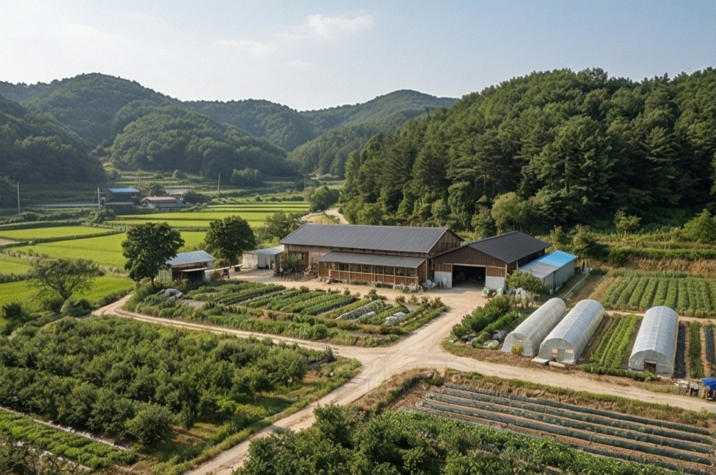 평화로운 꿀 농원 전경