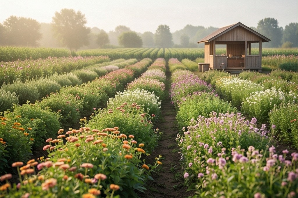 백화초 농원 전경
