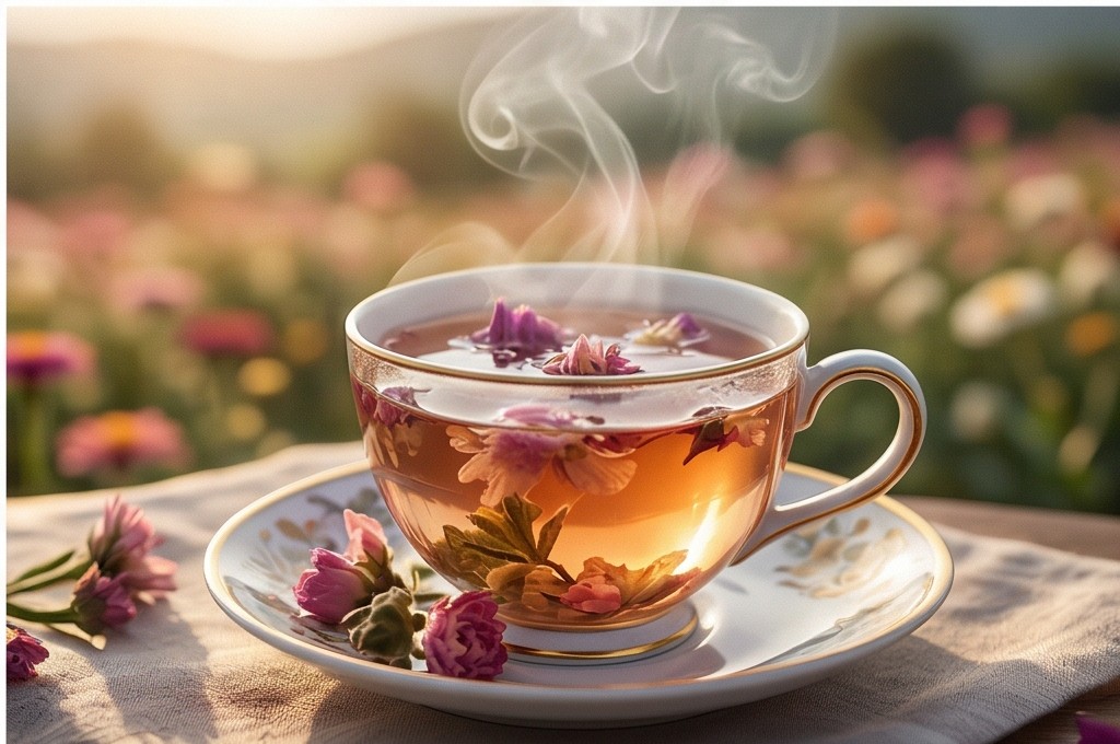 따뜻한 꽃차 한 잔의 위로