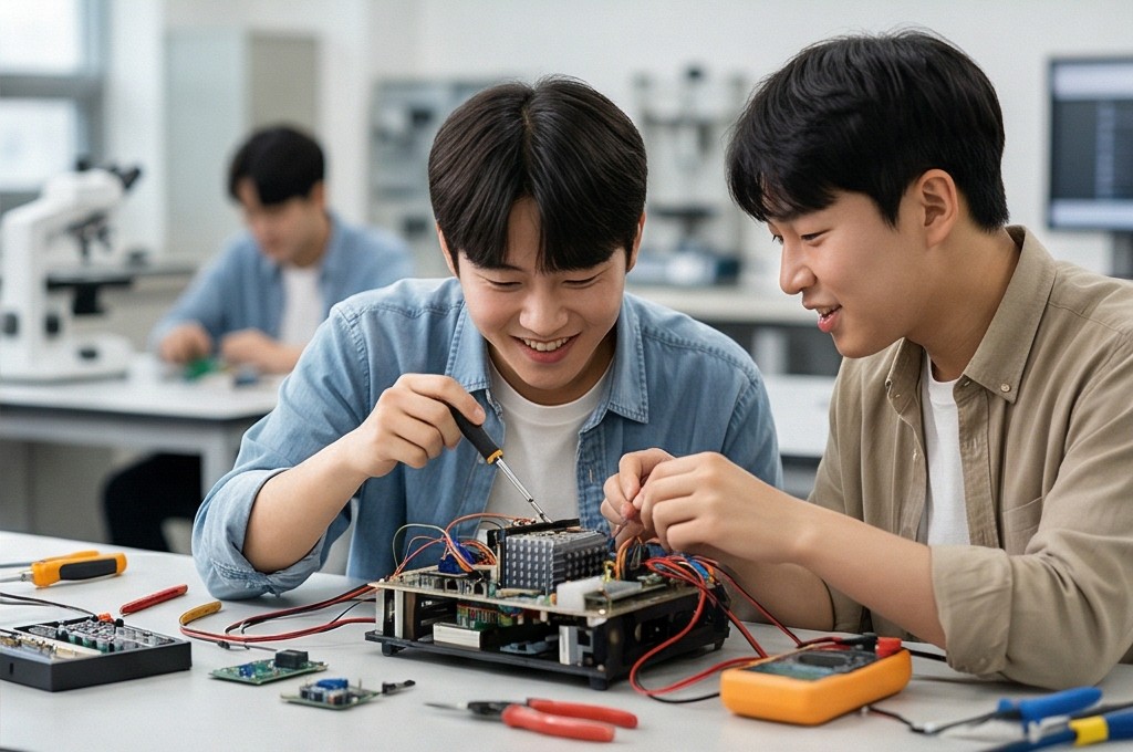 전자 기기 조립 협업