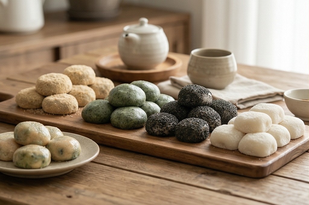 프리미엄 한국적 떡차림