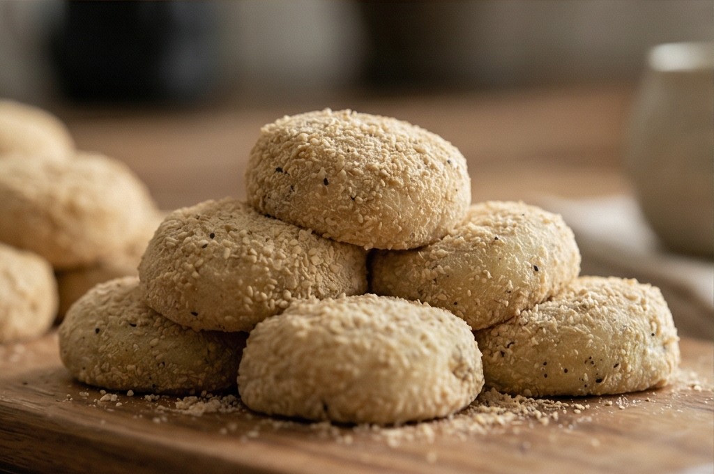 고소한 떡 고물 텍스처