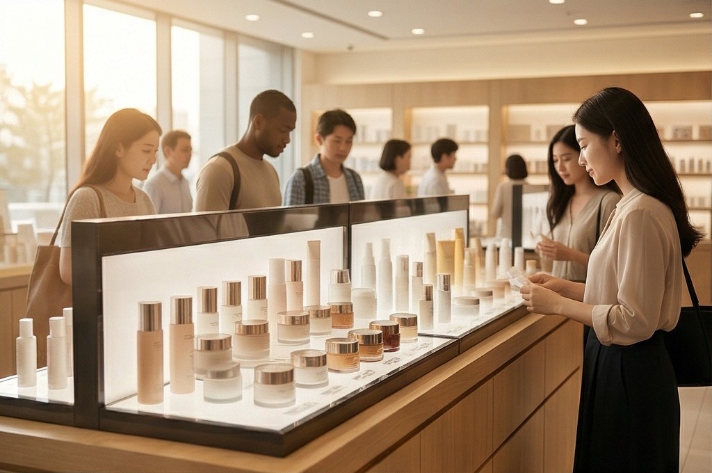 면세점 K-뷰티 쇼핑 풍경