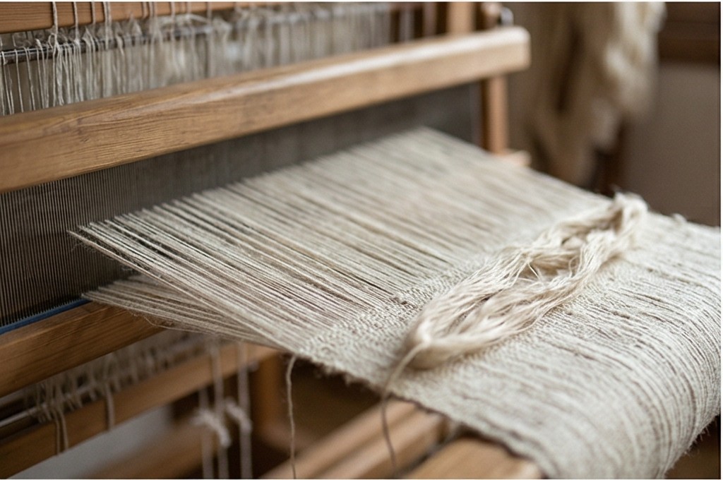 한산모시 베틀의 실