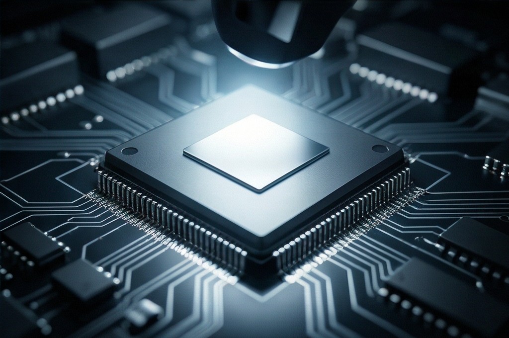 빛나는 마이크로칩의 결과