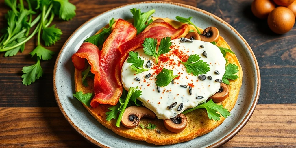 Foto de Snack Keto con Panceta y Setas