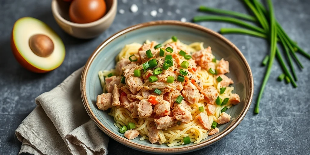 Foto de Ensalada Keto de Atún con Huevos