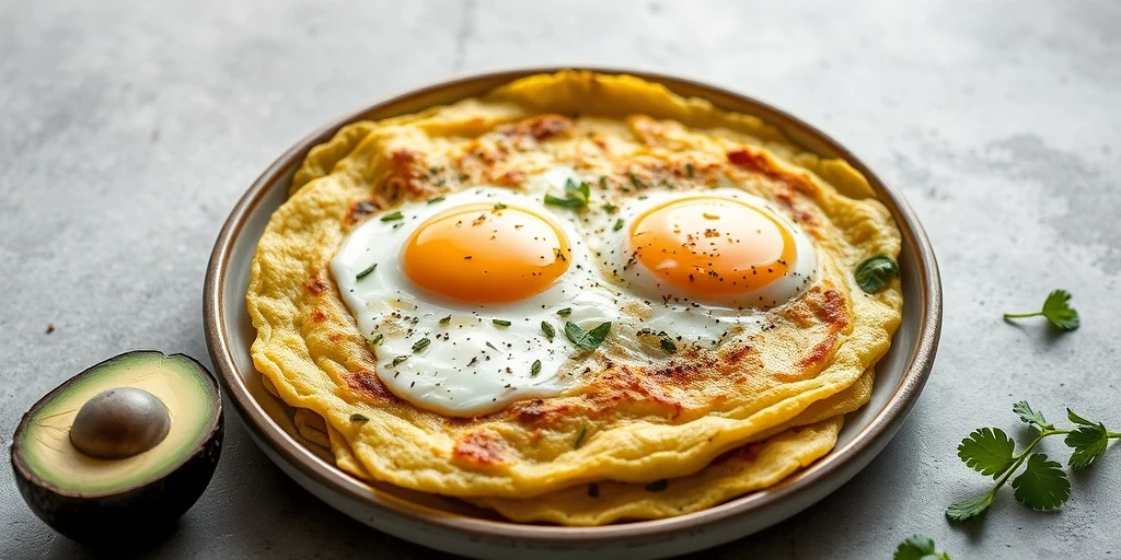 Foto de Tortilla Keto de Aguacate y Huevo