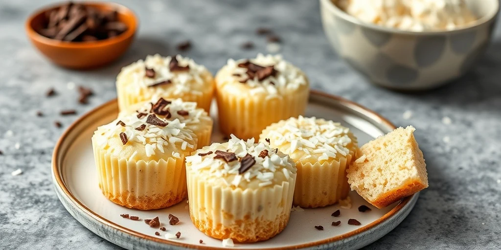 Trufas Keto de Coco y Queso Crema