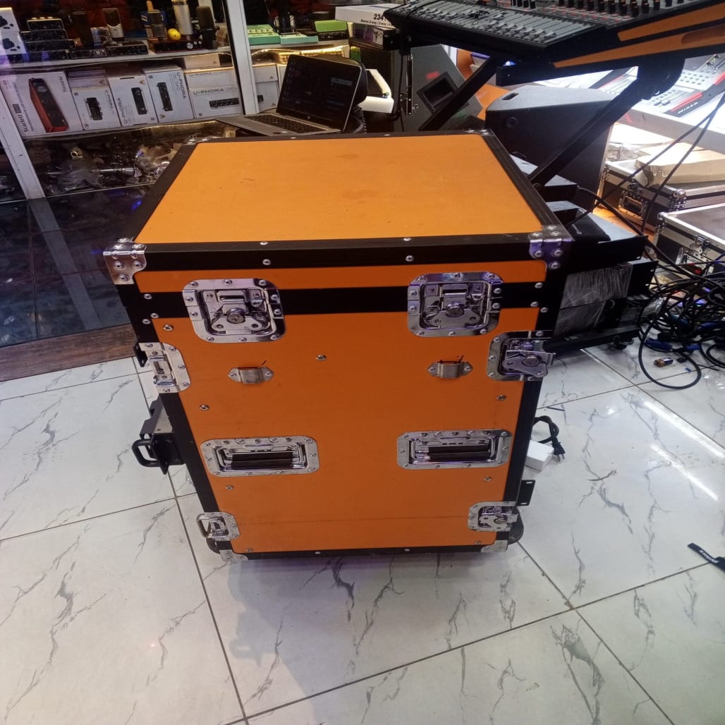 12U Shockproof Equipment Rack Case [Orange] - Image 1