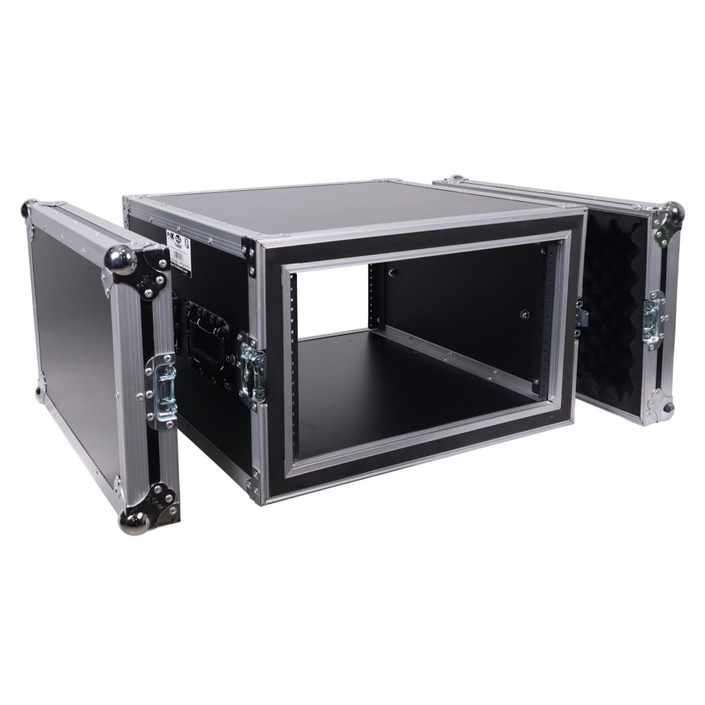 6U Equipment Rack Case without Wheels ELECTRO-VOICE 9mm Laminated Plywood & Aluminum Edging main view audio equipment Kenya