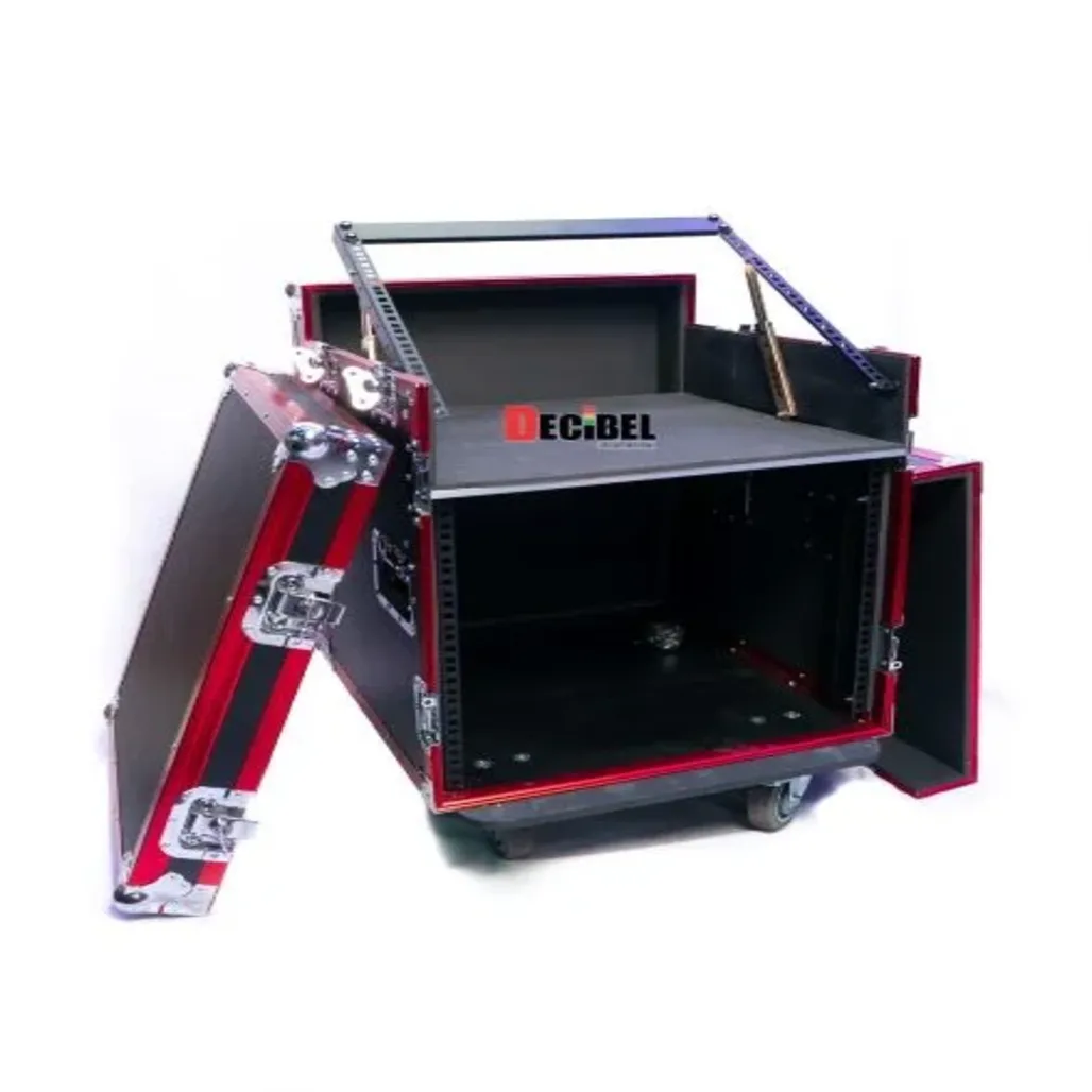 9U Rack Case with Slanted Mixer Top and Wheels ELECTRO-VOICE 9mm Laminated Plywood with Aluminum Framing main view audio equipment Kenya