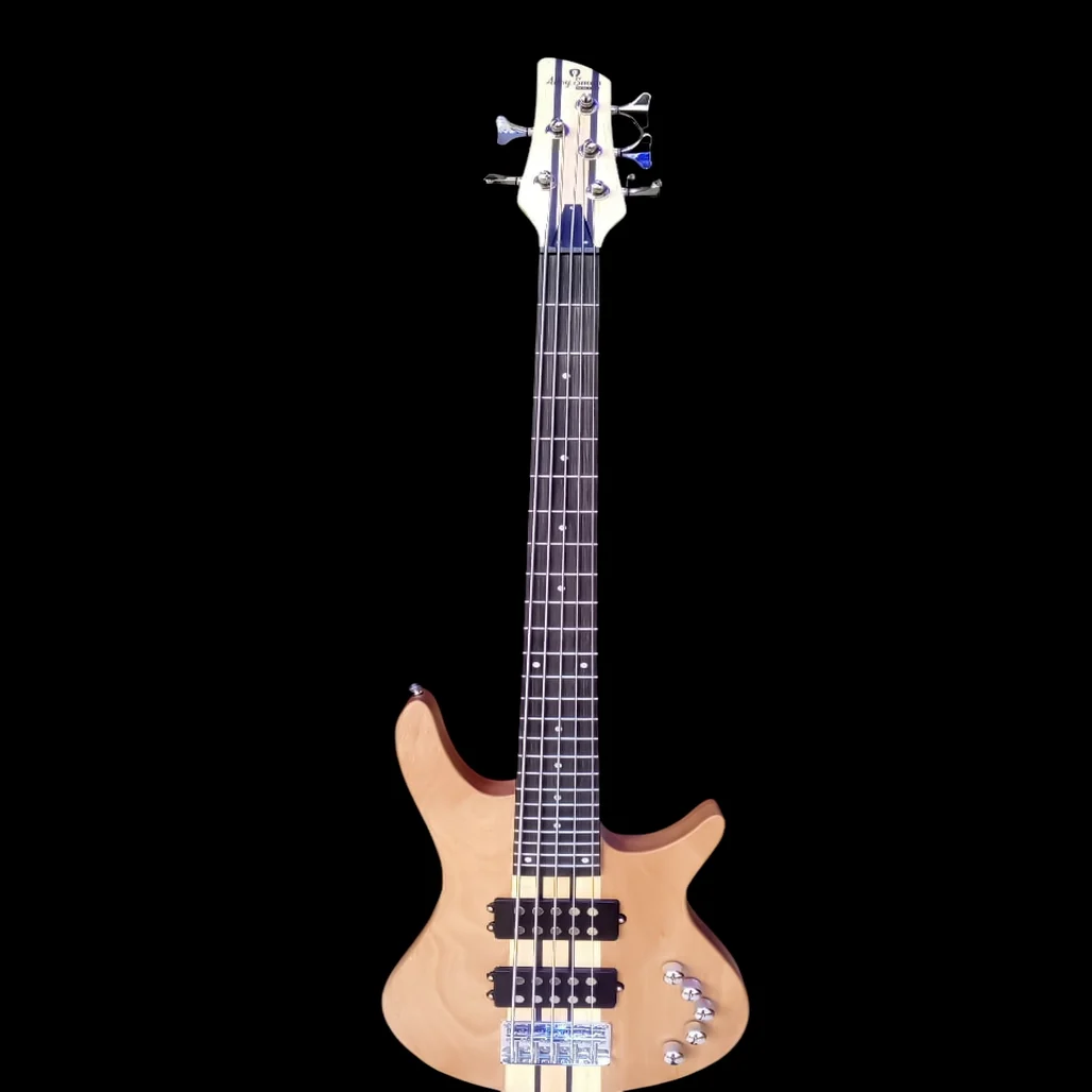 Alloy and Smith Active 5-String Bass Guitar ALLOY AND SMITH Fast-Action bolt-on neck with Rosewood fingerboard High-Output Soapbar/J-style configuration main view audio equipment Kenya