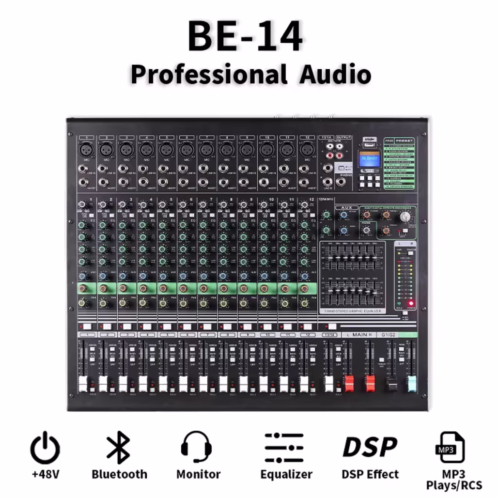 BE14 sound craft 14-Channel Mixer SOUNDCRAFT main view audio equipment Kenya