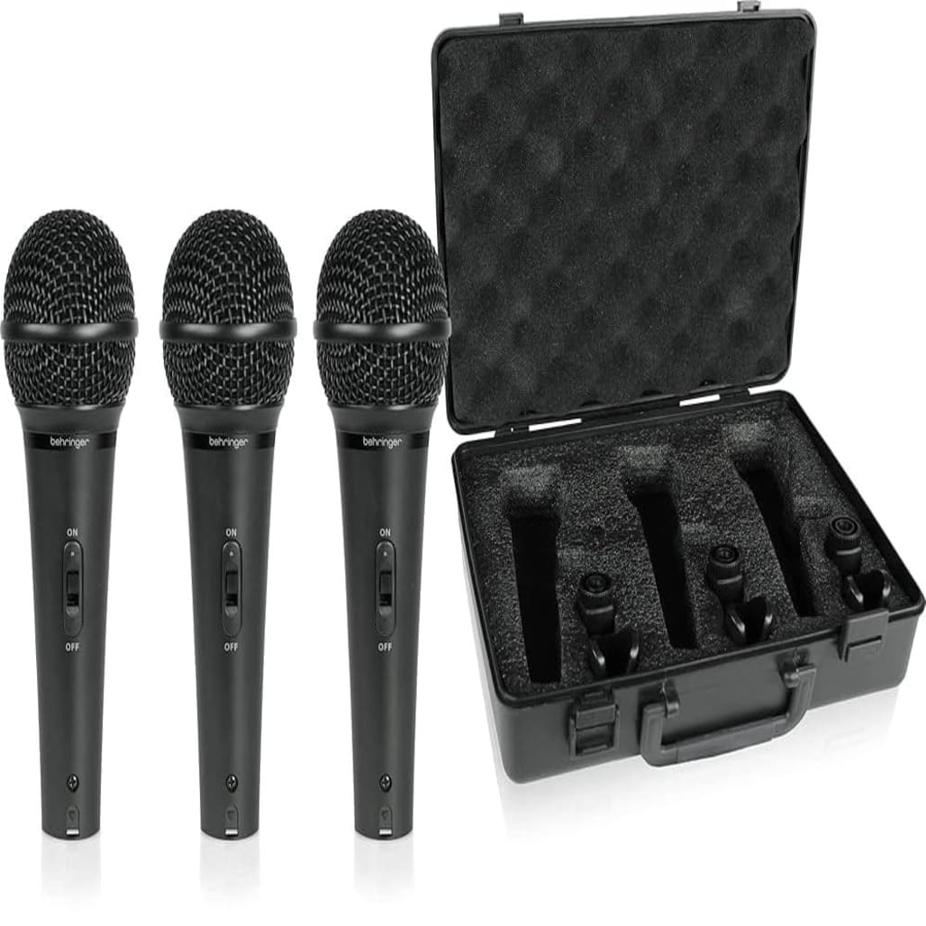 Behringer XM1800S 3-in-1 Dynamic Microphone Pack - Image 1