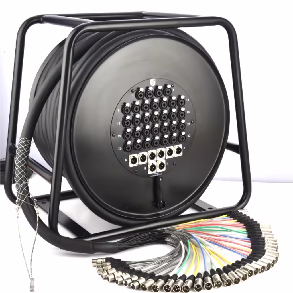 BNK 20CH 30M Audio Snake Cable BNK 100% Foil and Braid Shielding for low noise High-Purity Oxygen-Free Copper (OFC) main view audio equipment Kenya