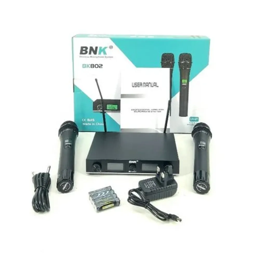 BNK 802 Dual Channel Wireless Microphone System - Image 1